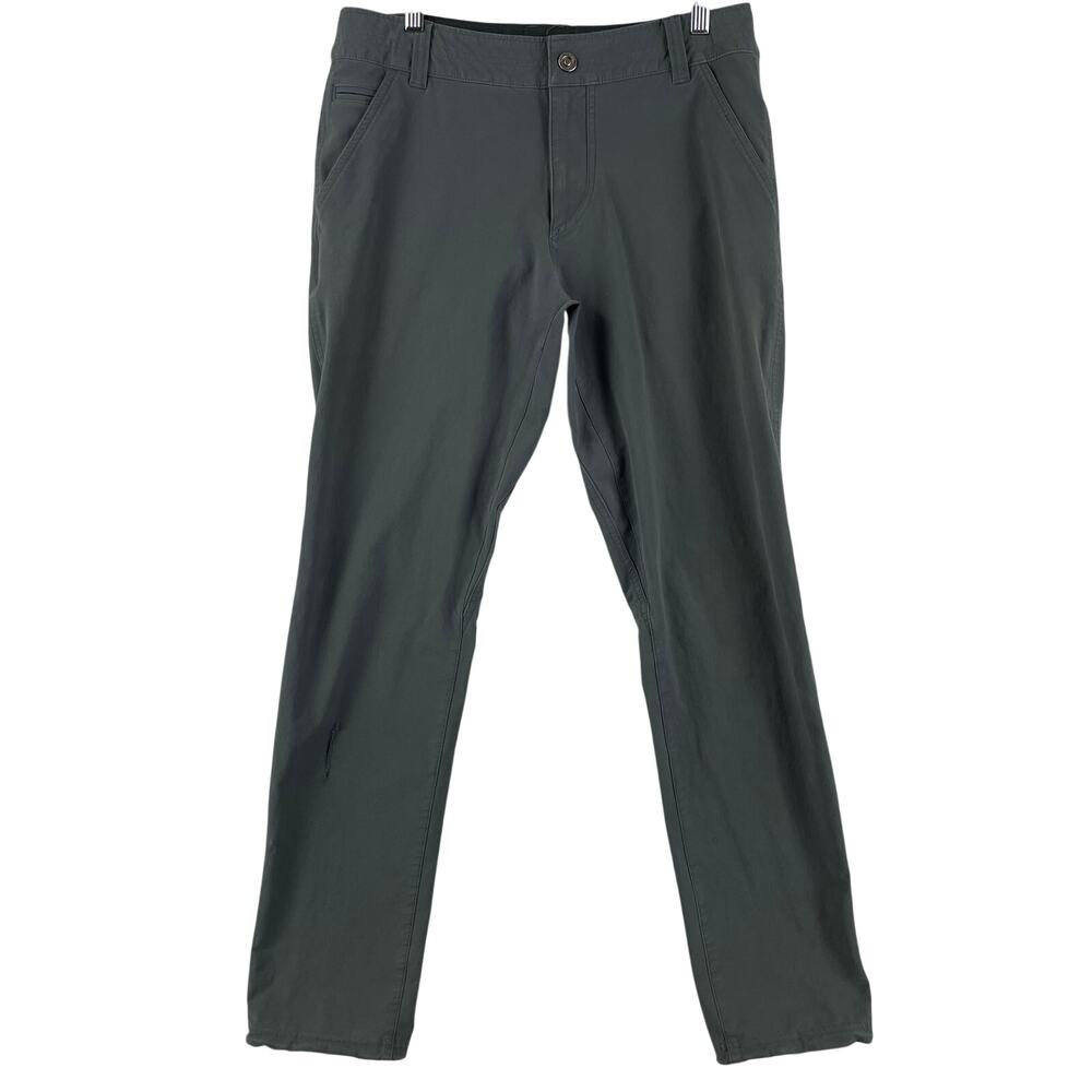 KUHL Mens Resistor Chino Pants 32x32 Gray Stretch Tapered Style 5225